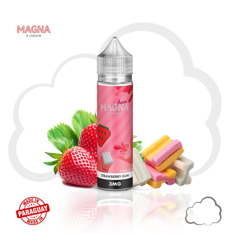 Juice Magna Strawberry Gum 60ml White Cloud Brasil