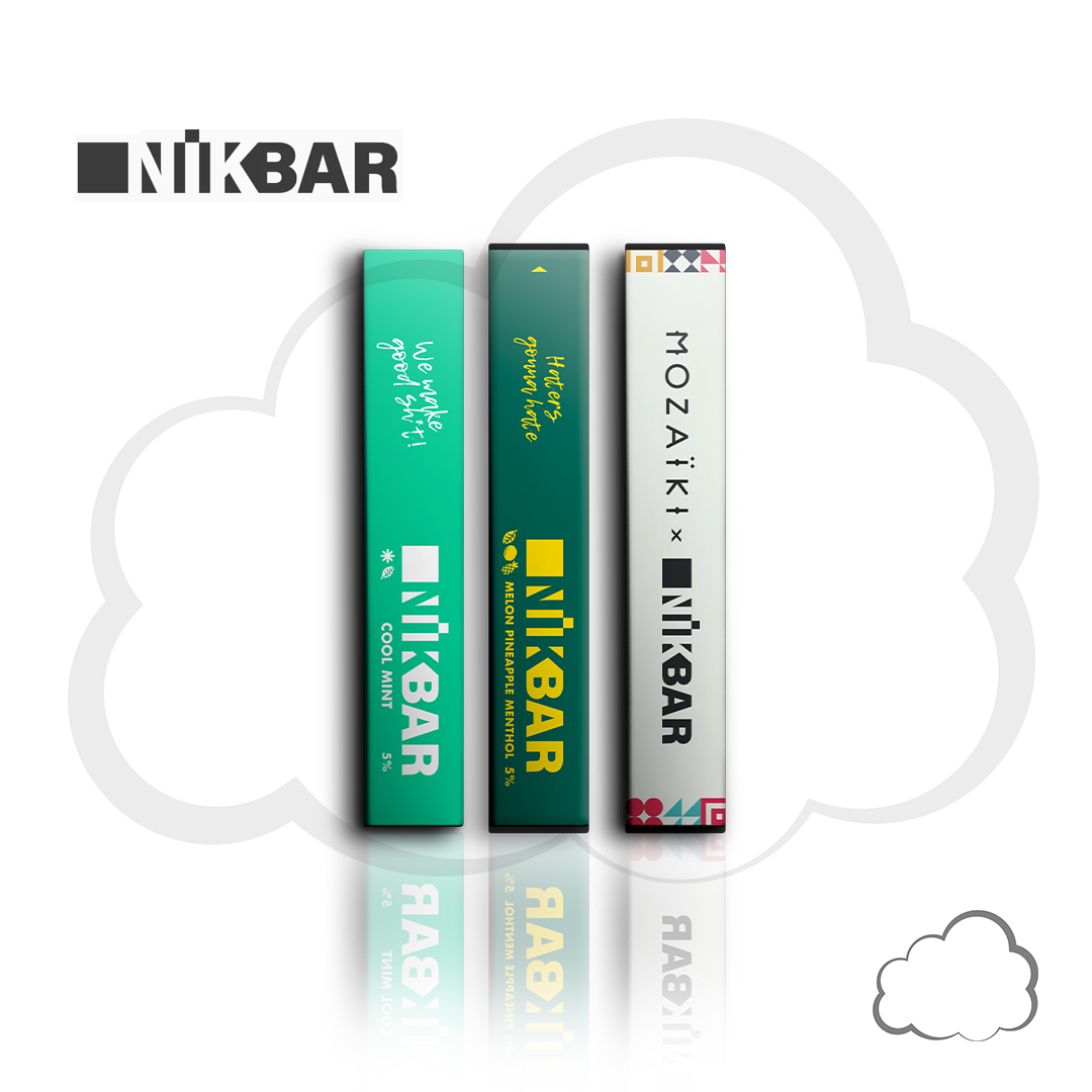 Pod Descartável NikBar 300 puffs White Cloud Brasil