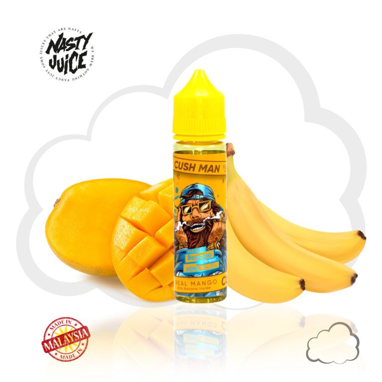 Juice Nasty Cush Man Mango Banana, frasco de 60 ml