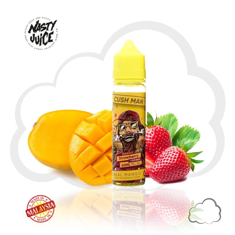 Juice Nasty Cush Man Mango Strawberry, frasco de 60 ml