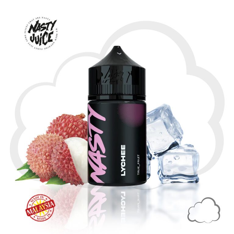 Juice Nasty ModMate Lychee (HIGH MINT), frasco de 60 ml