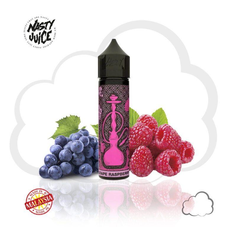 Juice Shisha Grape Raspberry, frasco de 60 ml