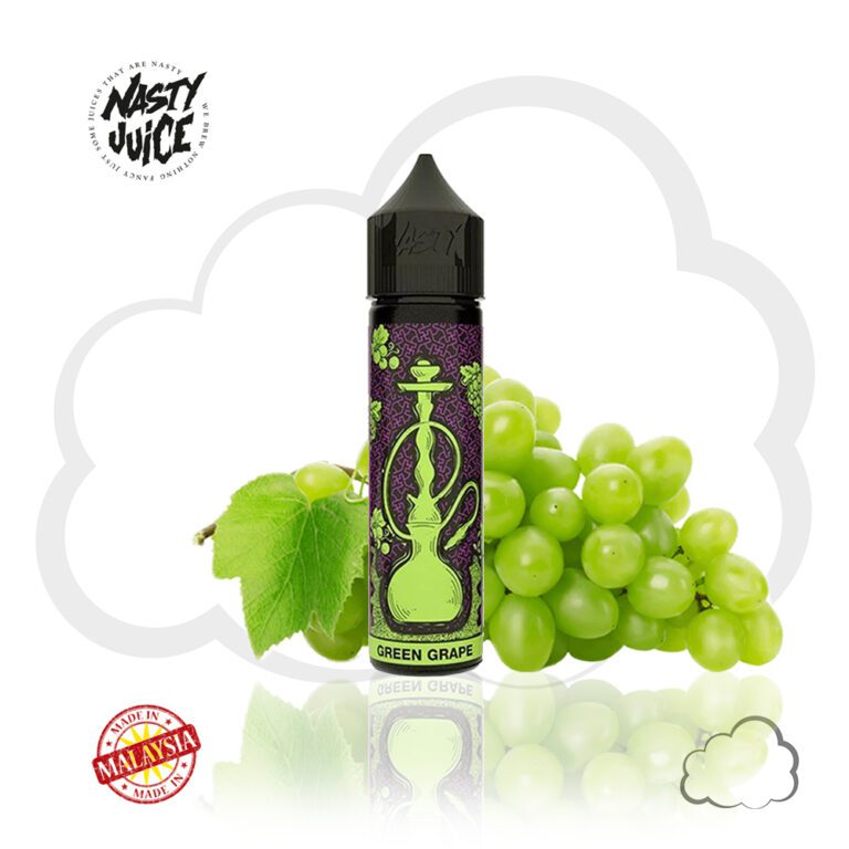 Juice Nasty Shisha Green Grape, frasco de 60 ml