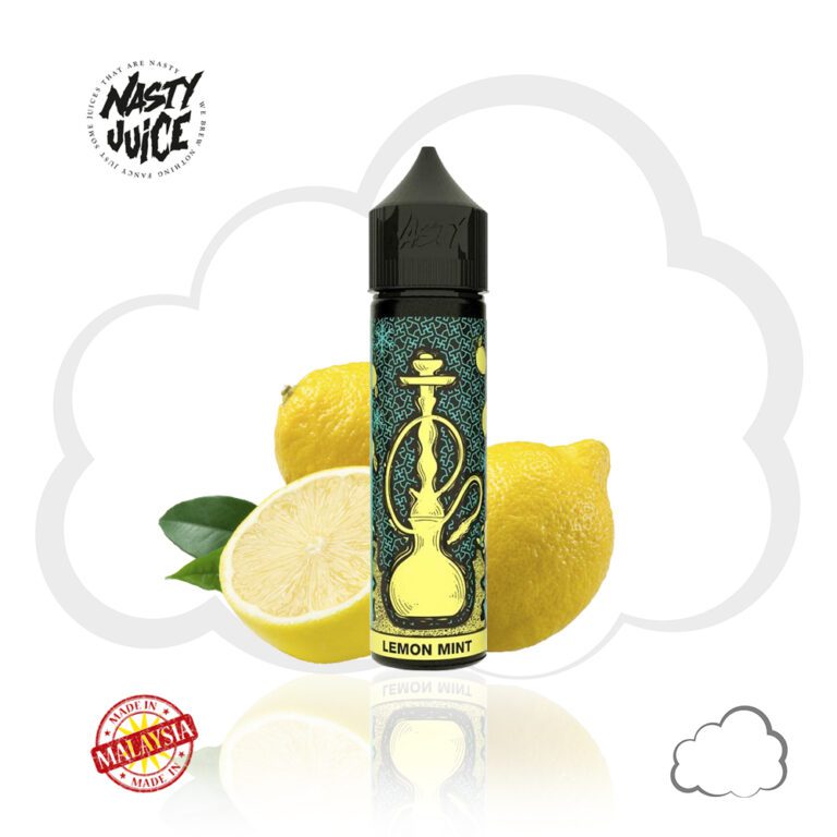 Juice Nasty Shisha Lemon Mint, frasco de 60 ml