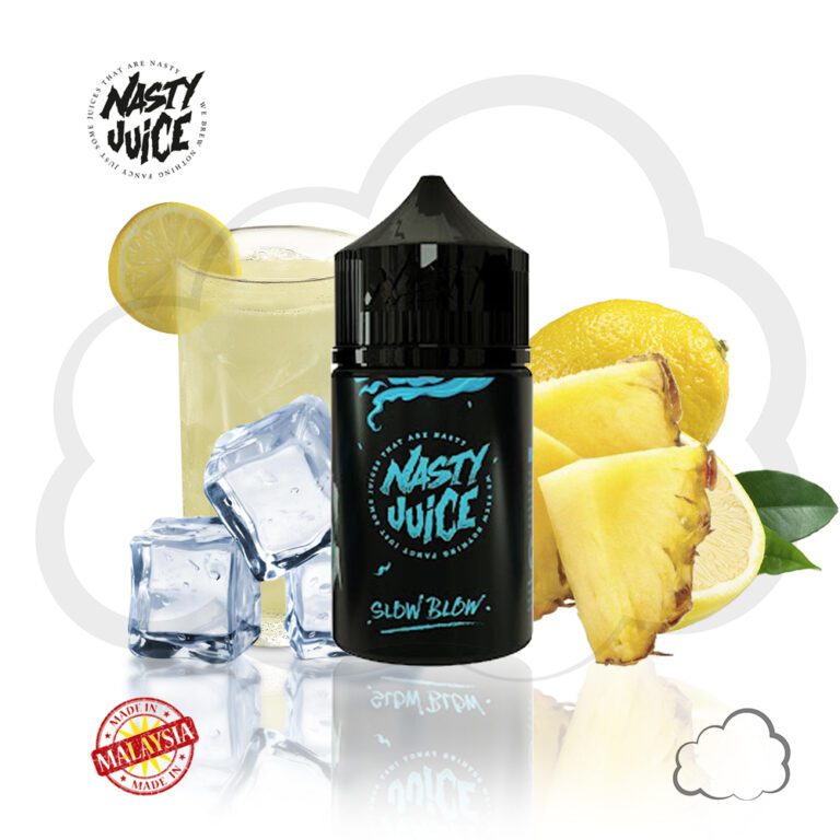 Juice Nasty Slow Blow (HIGH MINT), frasco de 60 ml