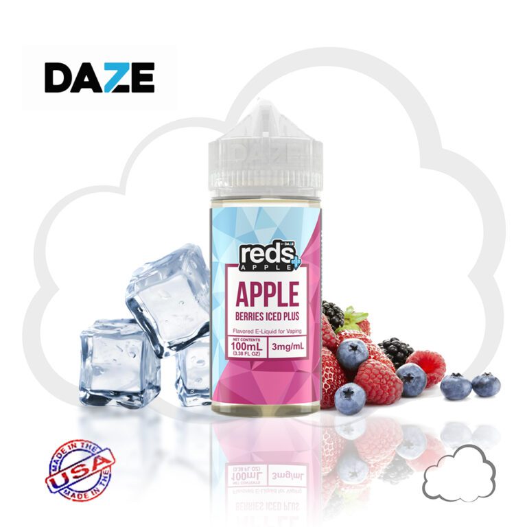 Juice Reds Berries Iced Plus, frasco de 100 ml