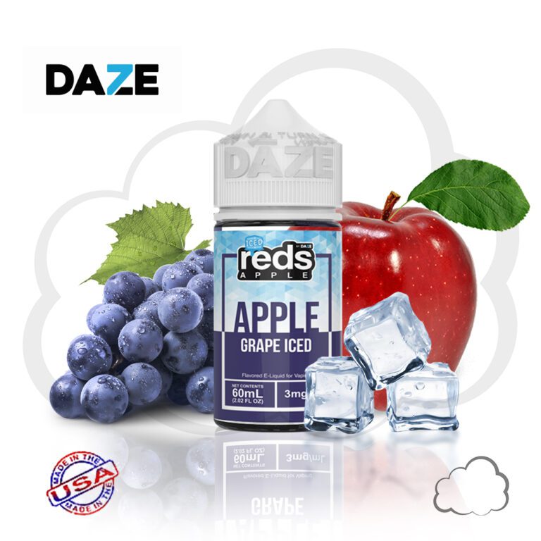 Juice Reds Grape Iced, frasco de 60 ml