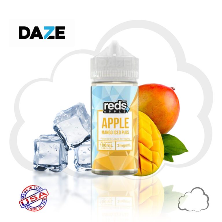Juice Reds Mango Iced Plus, frasco de 100 ml