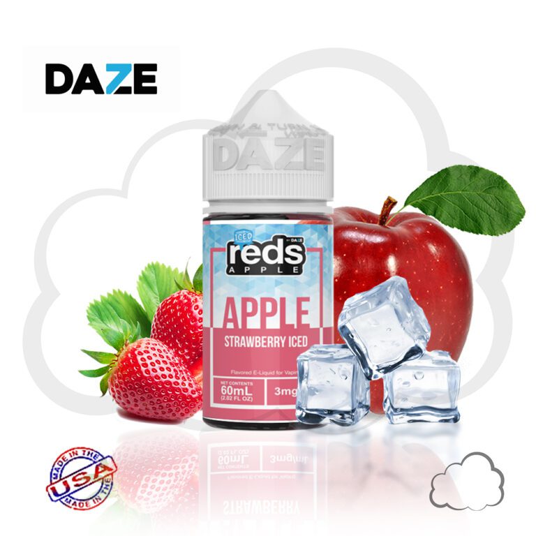 Juice Reds Strawberry Iced, frasco de 60 ml