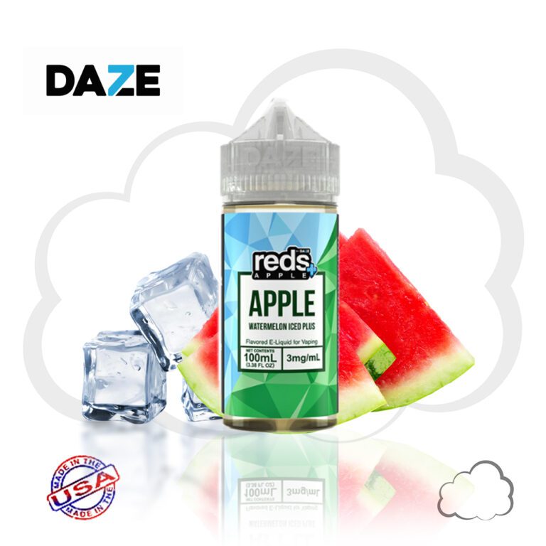 Juice Reds Watermelon Iced Plus, frasco de 100 ml