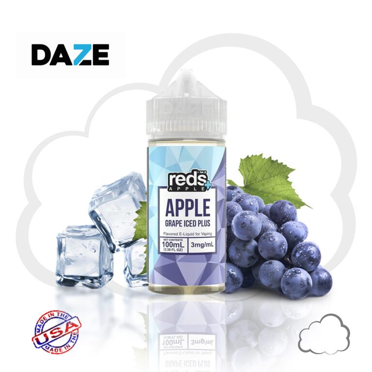 Juice Reds Grape Iced Plus, frasco de 100 ml