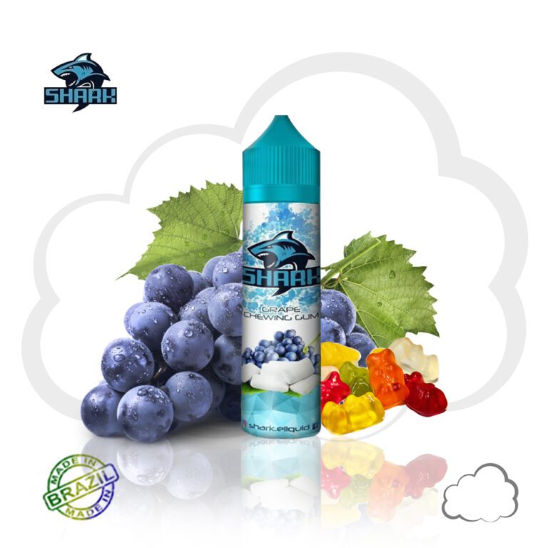 Juice Shark Grape Gum, frasco de 60 ml
