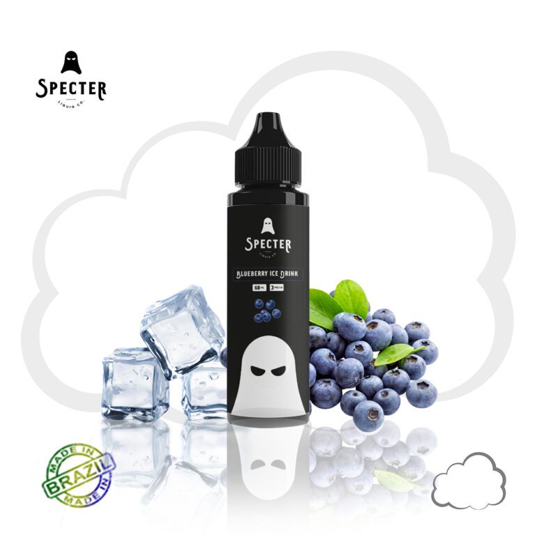 Juice Specter Blueberry Ice Drink, frasco de
