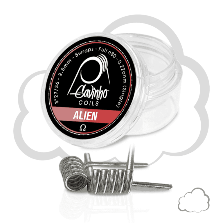 Coil Gavinho Alien 0.22 ohms, resist&ecirc;ncia de reposi&ccedil;&atilde;o para pod system
