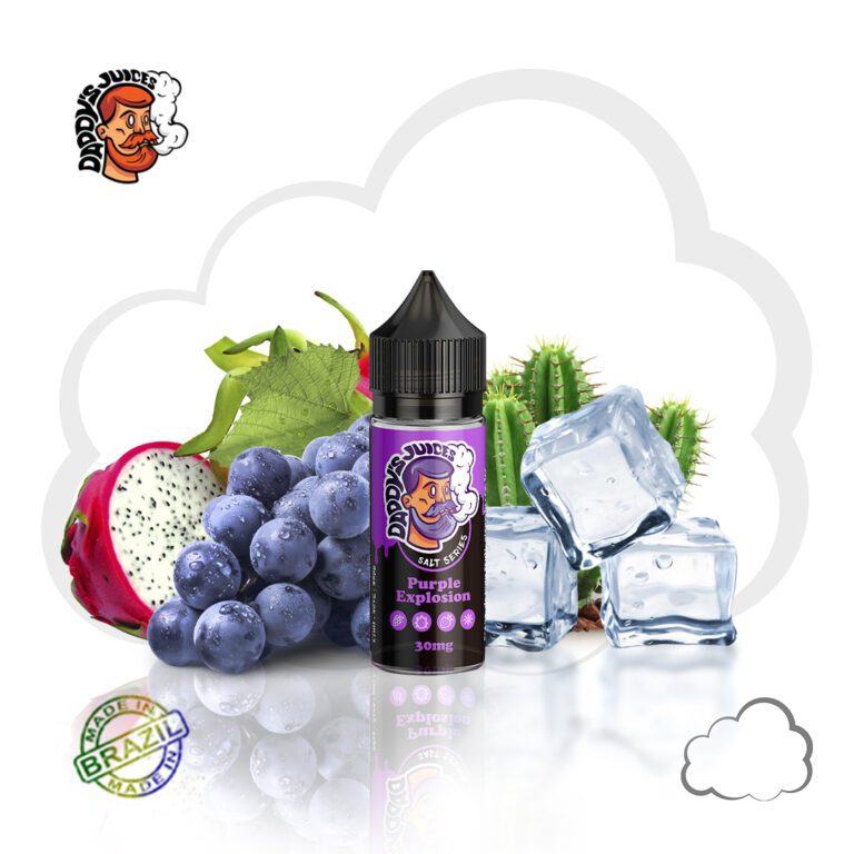 Nicsalt Daddy's Juices Purple Explosion, frasco de 17 ml