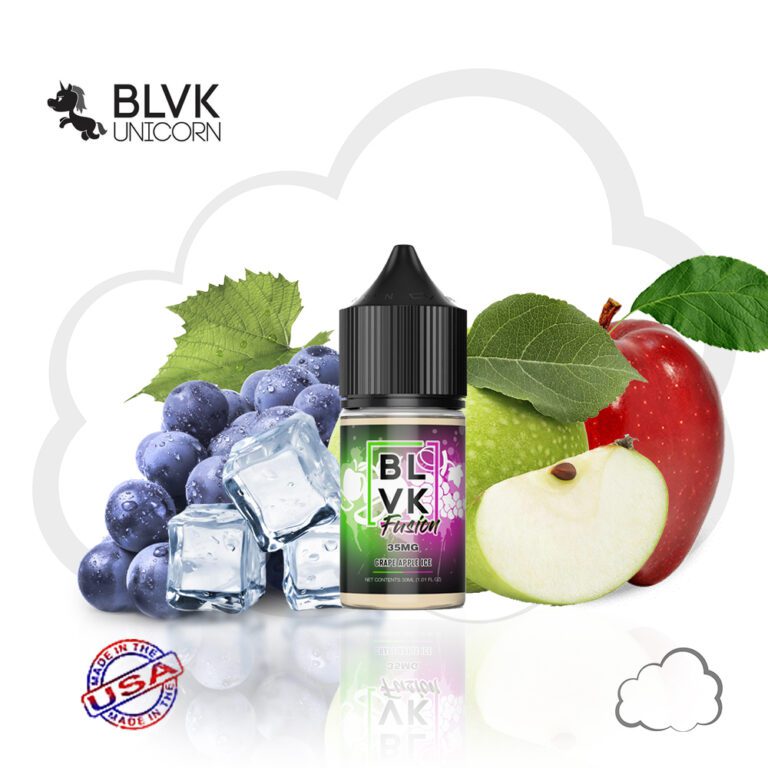 Nicsalt BLVK Fusion Grape Apple Ice, frasco de 30 ml