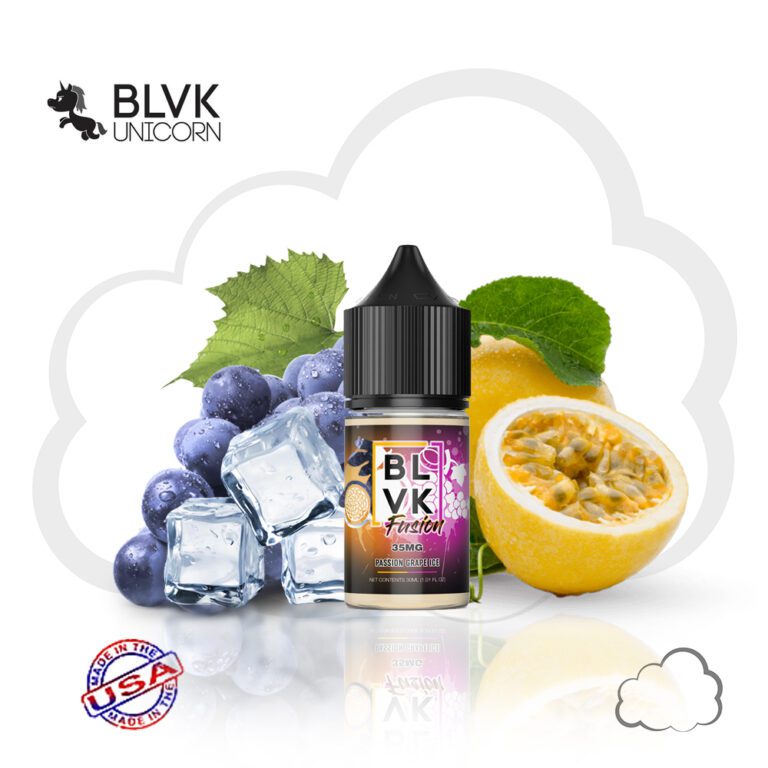 Nicsalt BLVK Fusion Passion Grape Ice, frasco de 30 ml