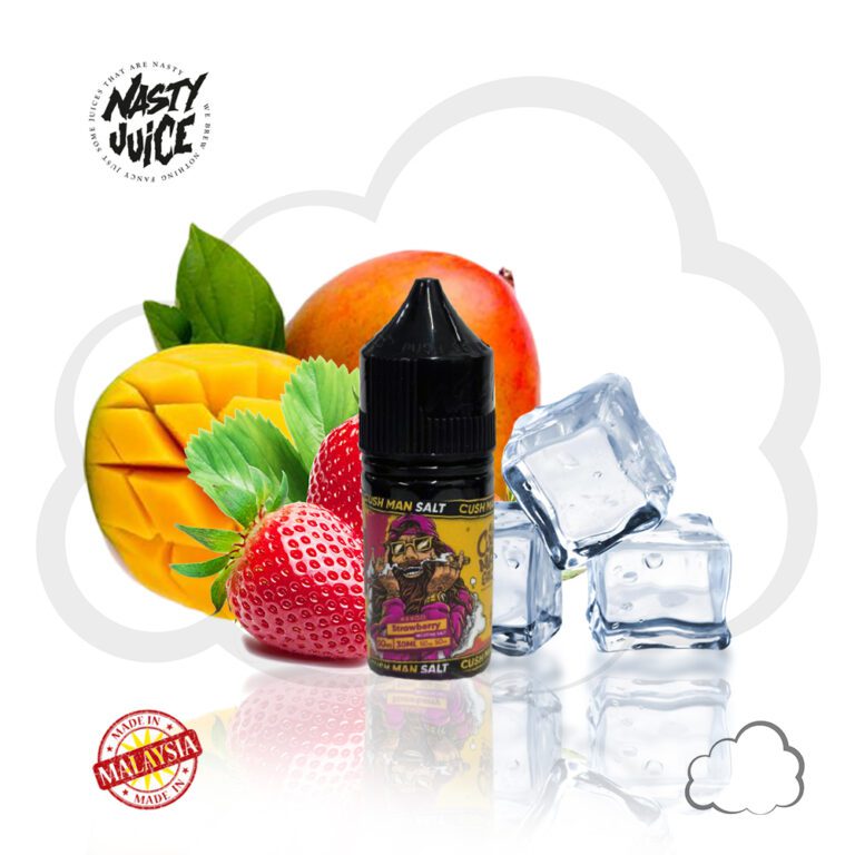 Nicsalt Nasty Cush Man Mango Strawberry, frasco de 30 ml