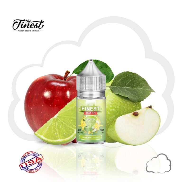 Nicsalt Finest Green Apple Citrus, frasco de 30 ml