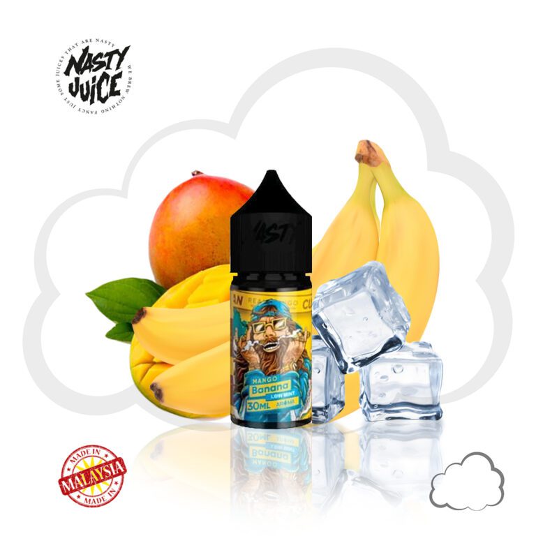 Nicsalt Nasty Cush Man Mango Banana, frasco de 30 ml