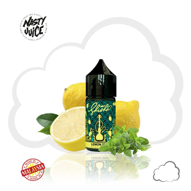 Nicsalt Nasty Shisha Lemon Mint, frasco de 30 ml