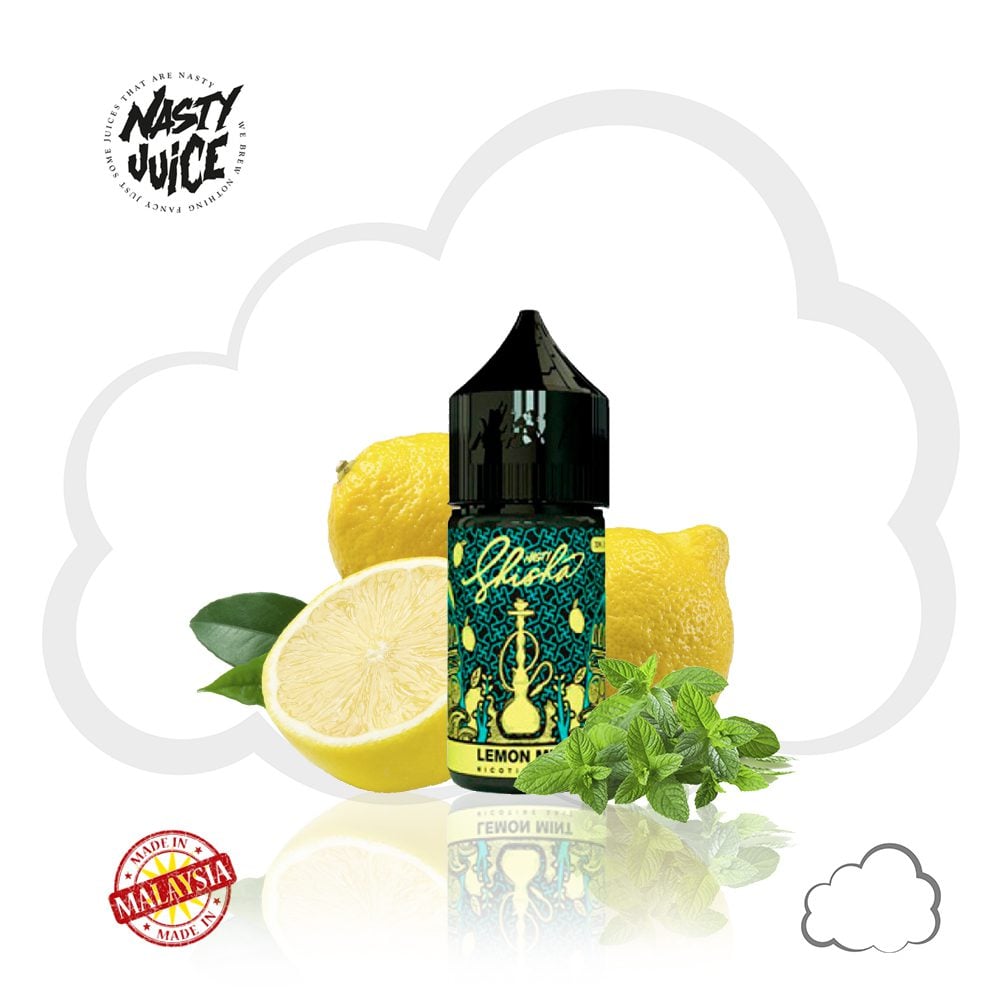 SaltNic - Nasty - Shisha Lemon Mint - 30ml - White Cloud Brasil