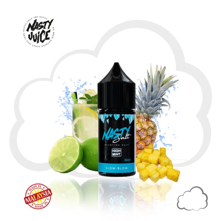 Nicsalt Nasty Slow Blow (High Mint), frasco de 30 ml
