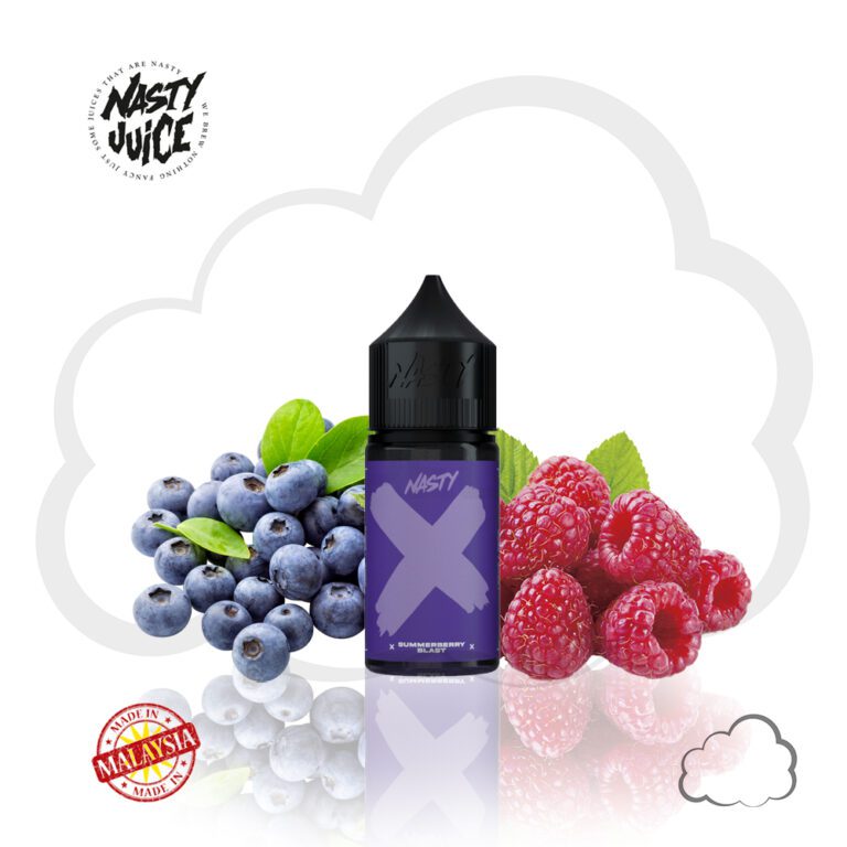 Nicsalt Nasty X Summerberry Blast, frasco de 30 ml