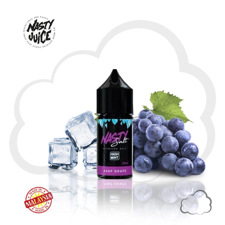 Nicsalt Nasty Asap Grape (High Mint), frasco de 30 ml