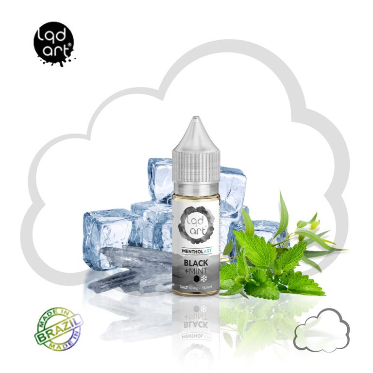 Nicsalt LQD ART Black Mint, frasco de 15 ml
