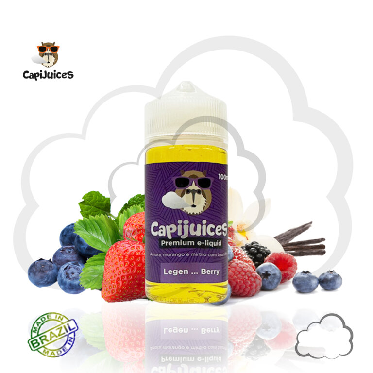 Juice Capi Legen Berry, frasco de 100 ml