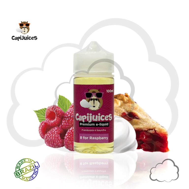 Juice Capi R for Raspberry, frasco de 100 ml