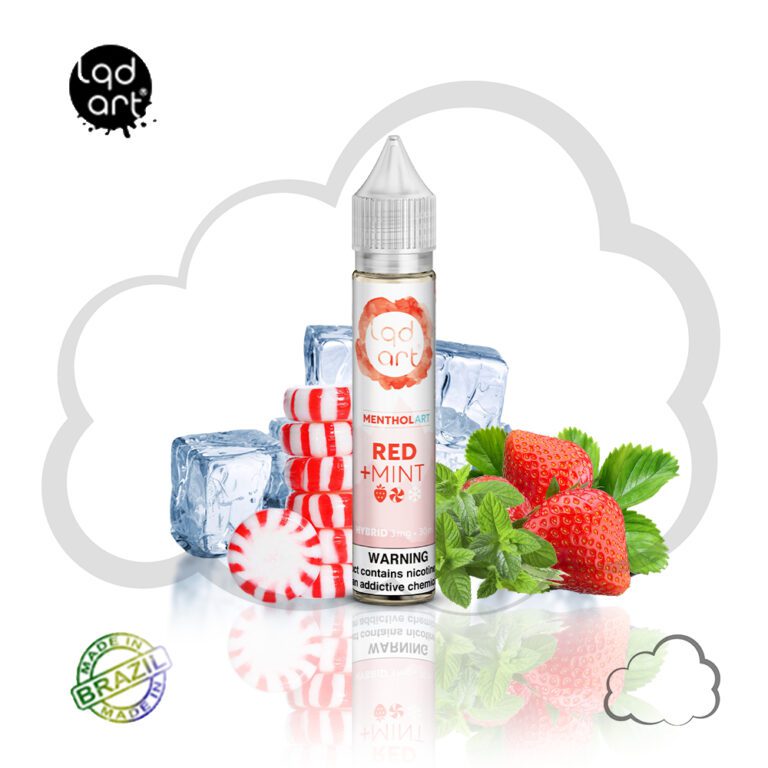 Juice LQD ART Red Mint, frasco de 30 ml