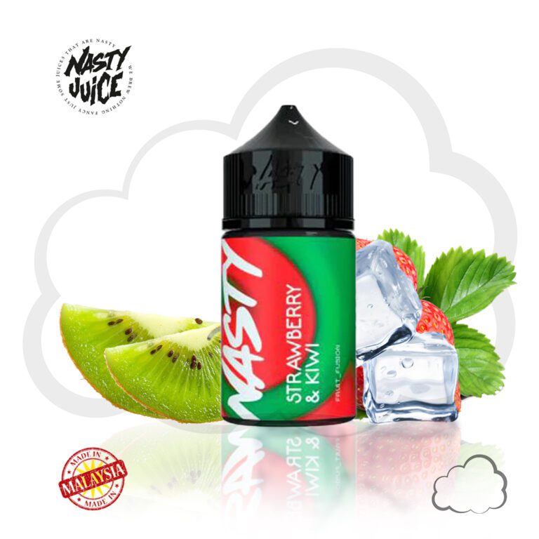 Juice Nasty ModMate Strawberry Kiwi (HIGH MINT), frasco de 60 ml