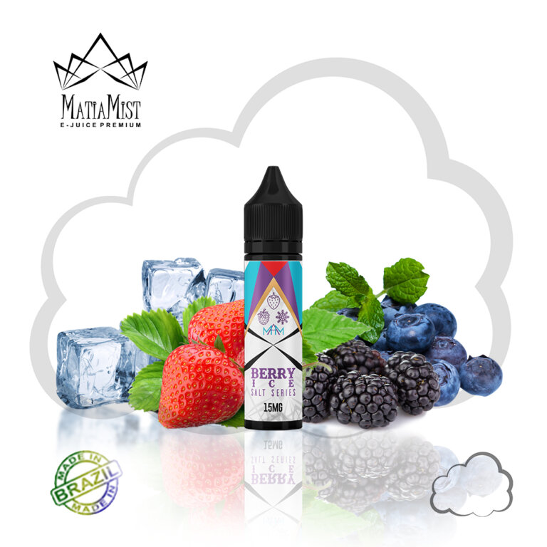 Nicsalt MatiaMist Berry Ice, frasco de 15 ml