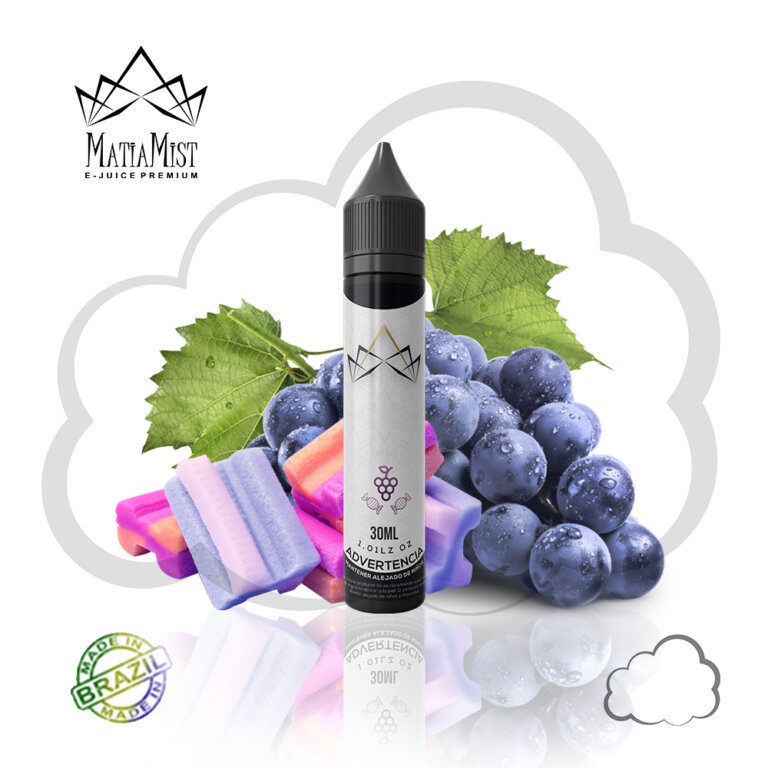 Juice MatiaMist Bubble Grape, frasco de 30 ml