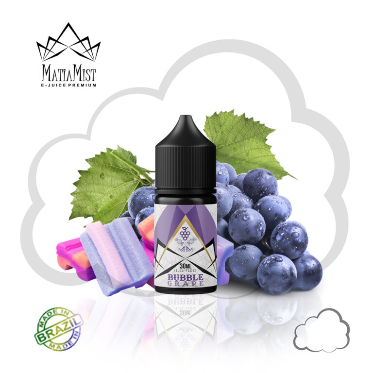 Nicsalt MatiaMist Bubble Grape, frasco de 30 ml