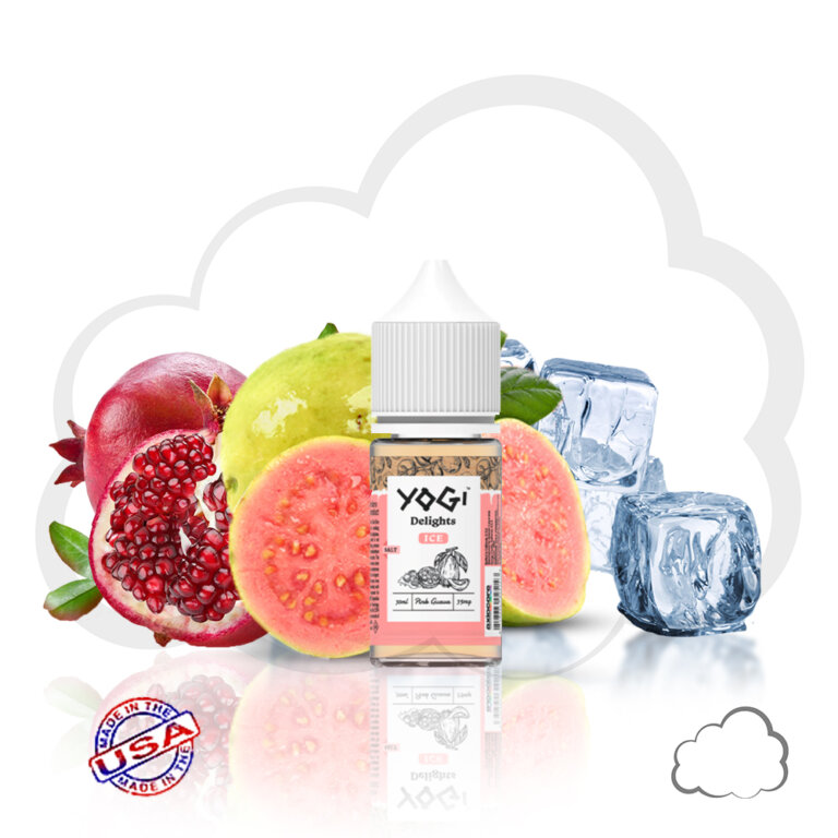 Nicsalt Yogi Pink Guava Ice, frasco de 30 ml