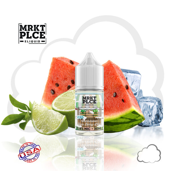SaltNic - MRKT PLCE - Iced Watermelon Hula Berry Lime - 30ml