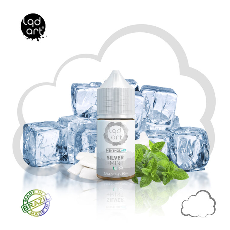 Nicsalt LQD ART Silver Mint, frasco de 30 ml