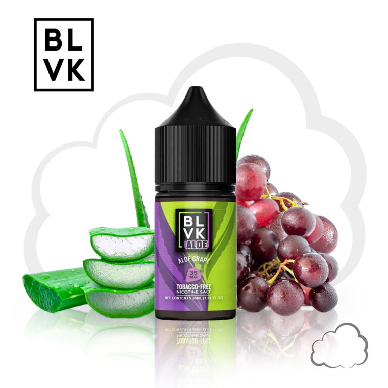 Nicsalt BLVK Aloe Aloe Grape Ice, frasco de 30 ml