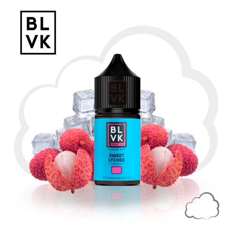 Nicsalt BLVK Fruit Ice Sweet Lychee, frasco de 30 ml