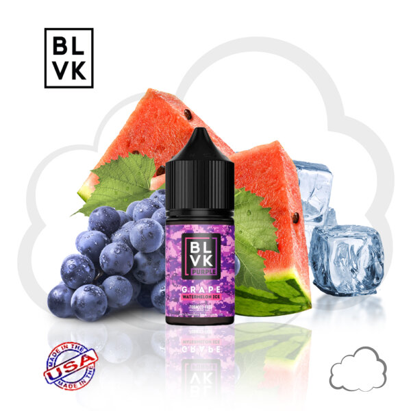 SaltNic - Blvk Purple - Grape Watermelon Ice - 30ml - White Cloud Brasil