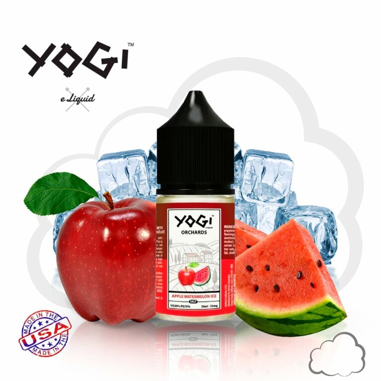 Nicsalt Yogi Apple Watermelon, frasco de 30 ml
