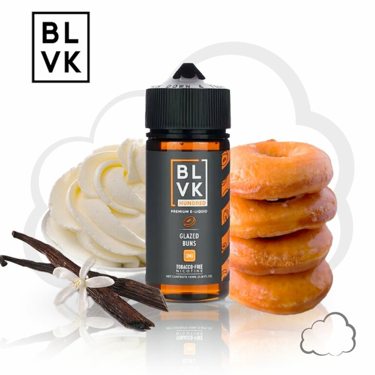 Juice Blvk Hundred Glazed Buns, frasco de 100 ml
