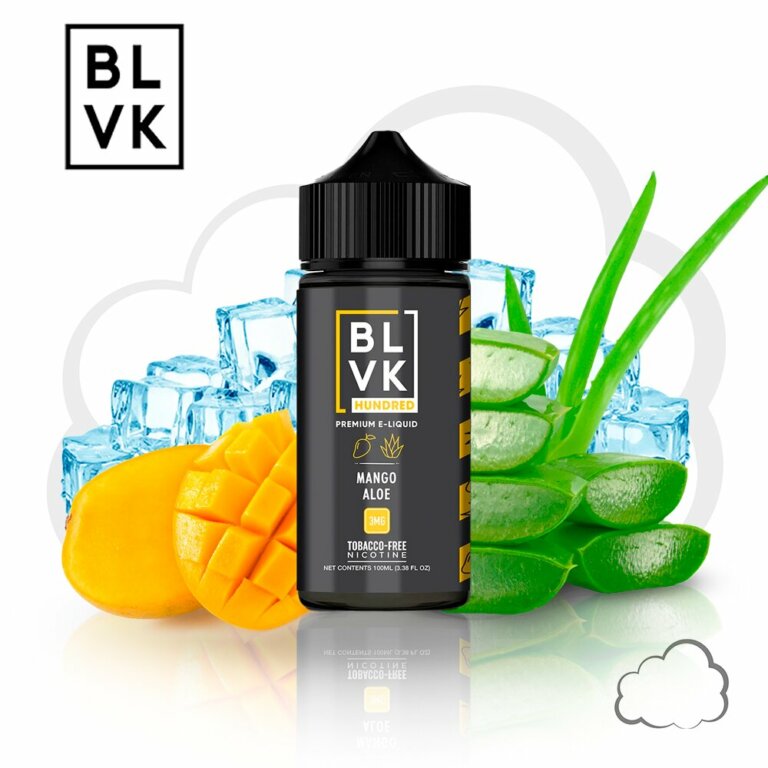 Juice Blvk Hundred Mango Aloe, frasco de 100 ml