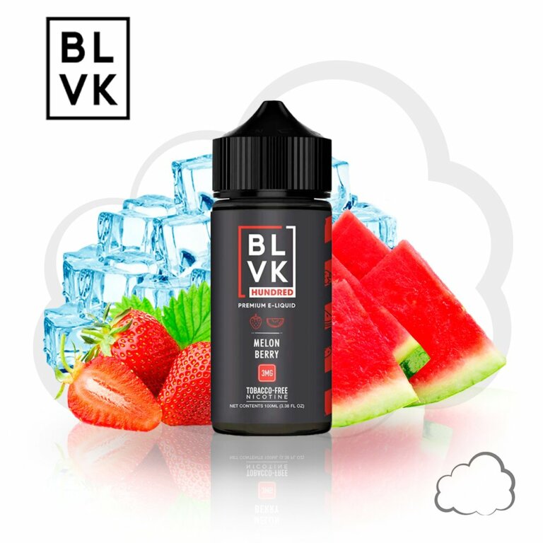 Juice Blvk Hundred Melon Berry Pie, frasco de 100 ml