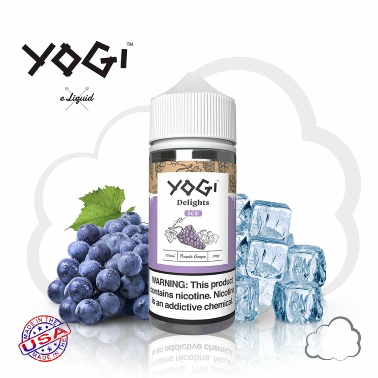 Juice Yogi Purple Grape Ice, frasco de 100 ml