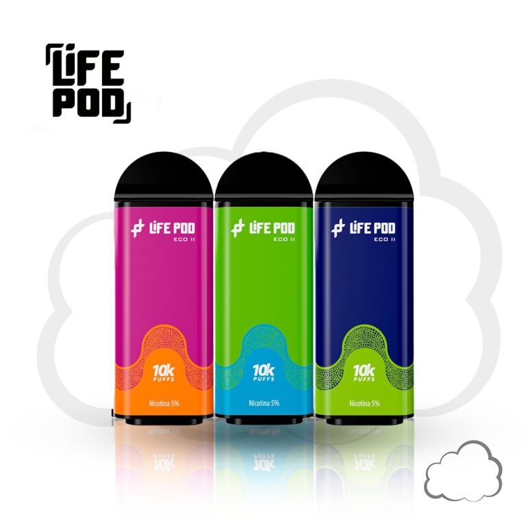 Descart&aacute;vel - Life Pod - Eco 2 - 10k (Refil sem base bateria)