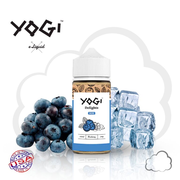 Juice Yogi BlueberryIce, frasco de 100 ml